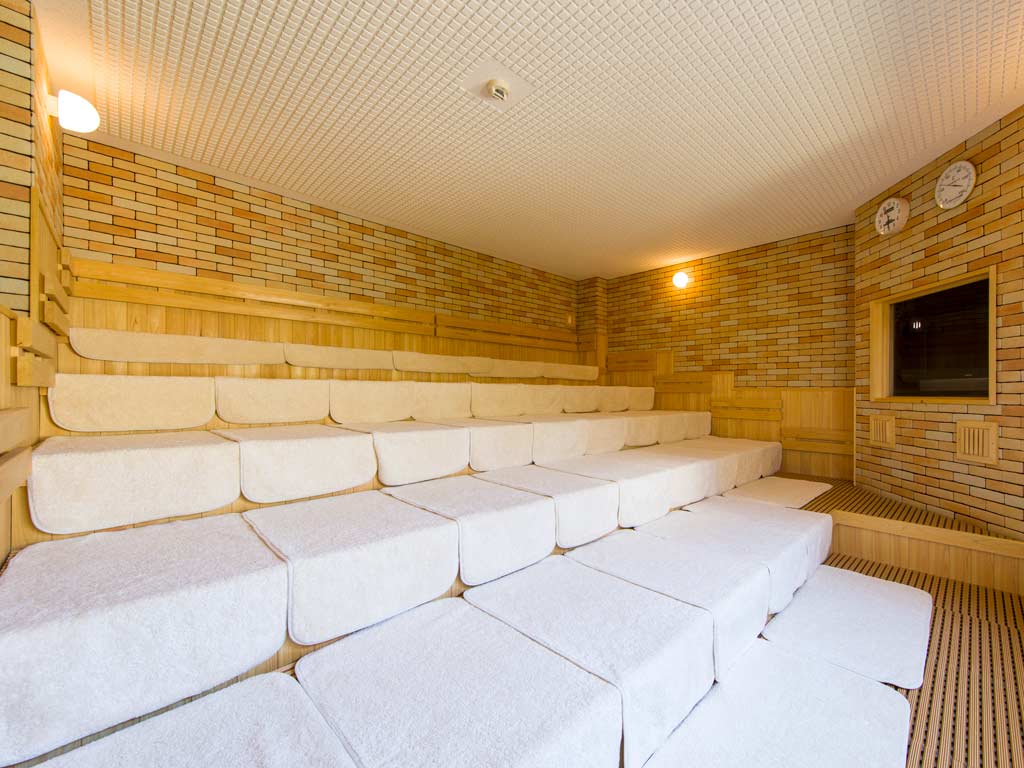 代謝機能向上に　蒸し風呂（サウナ）